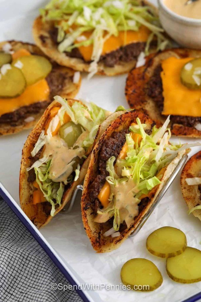 Fast and Simple Crunchy Smash Burger Tacos Prepared in Less Than 20 Minutes