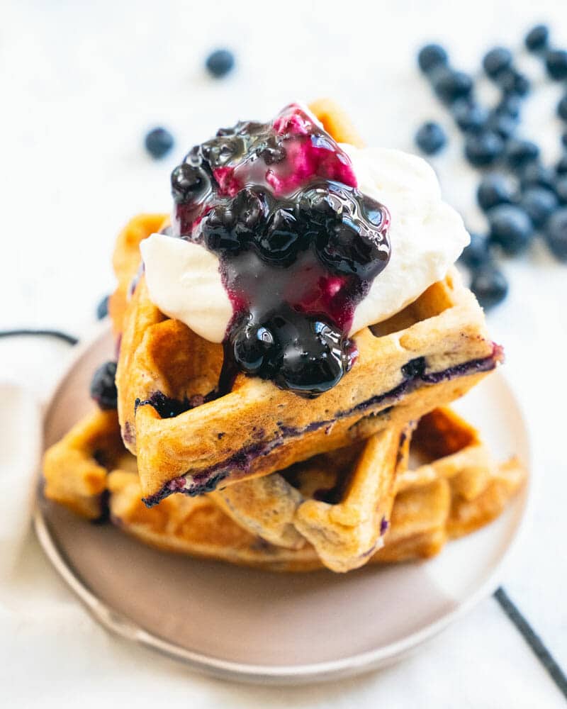 Highly Rated Blueberry Waffle Recipes