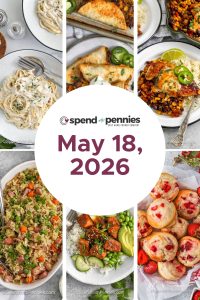 Informative Weekly Meal Schedule for the Week of May 18, 2026