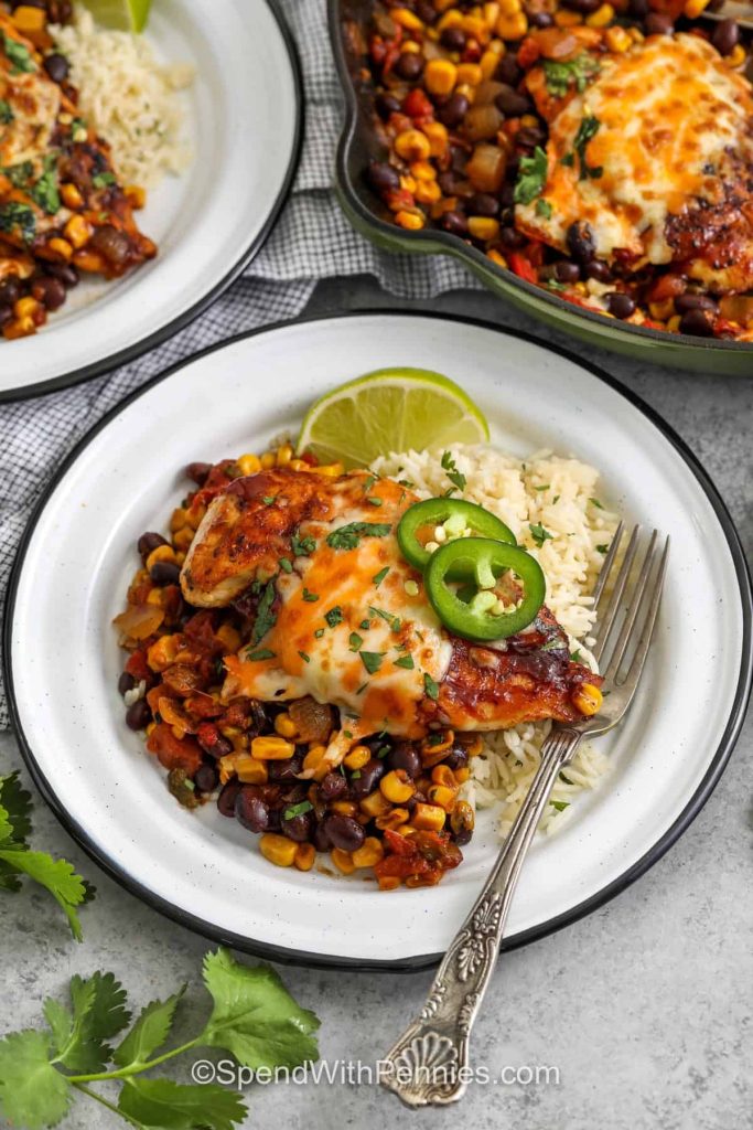 One-Pan Cowboy Chicken Dish Showcasing Robust Tex-Mex Tastes