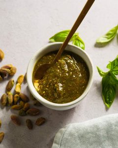 Pesto Sauce Recipe with Pistachios