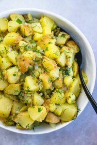 Potato Salad accompanied by Dill Dressing