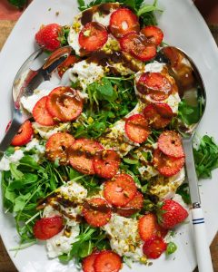 Salad featuring Strawberries and Arugula