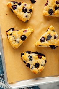 Scones Without Gluten Prepared with Almond Flour