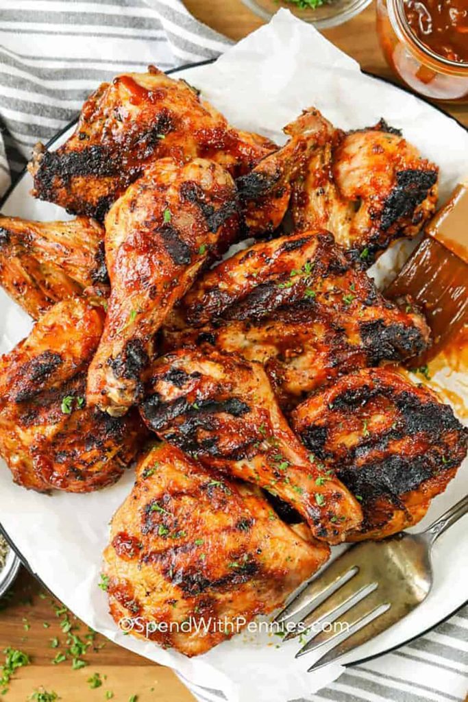 Simple Grilled Glazed BBQ Chicken Recipe
