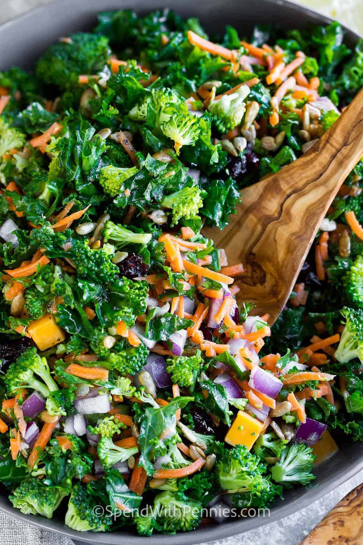 An Invigorating and Crispy Kale Salad Recipe