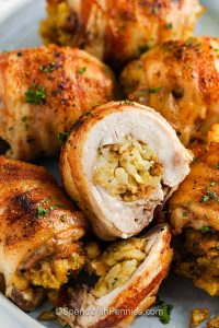 Bacon-Wrapped Succulent Stuffed Chicken Thighs Recipe