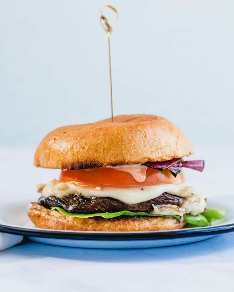 Barbecued Portobello Mushroom Burger Recipe