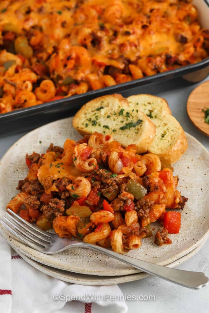 Cheesy Sloppy Joe Bake: An Easy Comfort Food Dish for Dinner