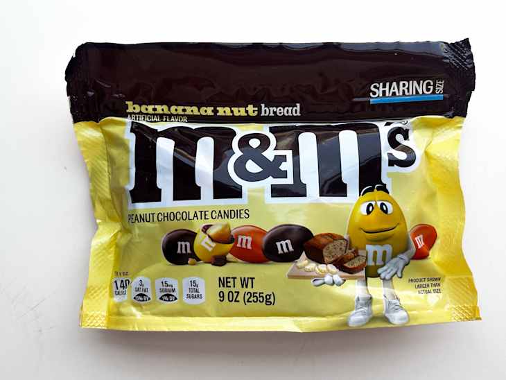 Package of Banana Nut M&M's
