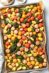Rapid and Simple Sheet Pan Gnocchi and Sausage Meal in 30 Minutes