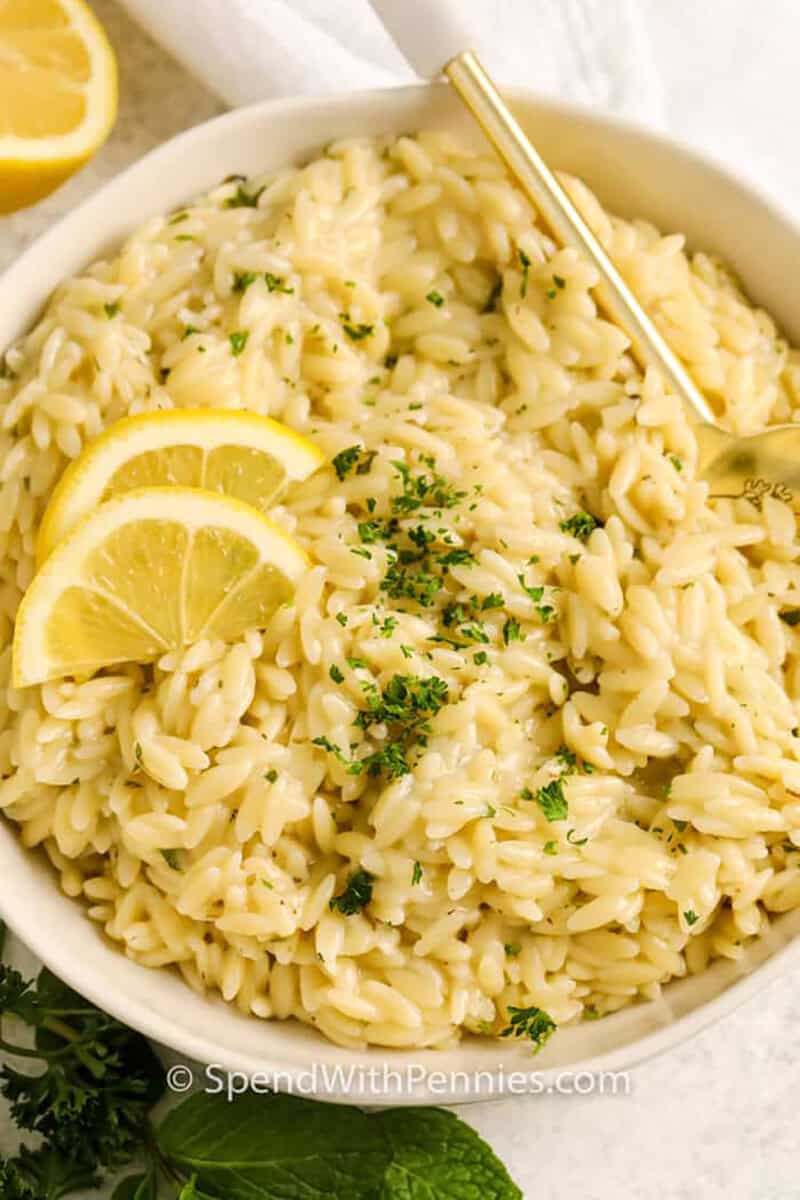Simple Bright and Creamy Lemon Orzo Recipe