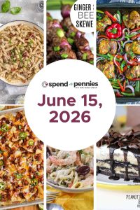 Weekly Meal Schedule for June 15, 2026