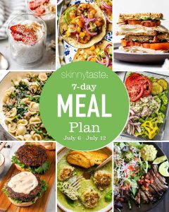 7-Day Nutritious Meal Schedule for July 6-12