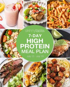 An All-Inclusive 7-Day Menu for a Protein-Rich Diet