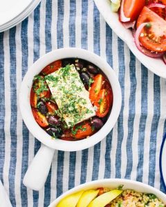 Baked Tomato and Feta Cheese