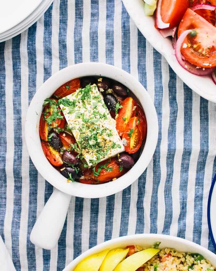 Baked Tomato and Feta Cheese