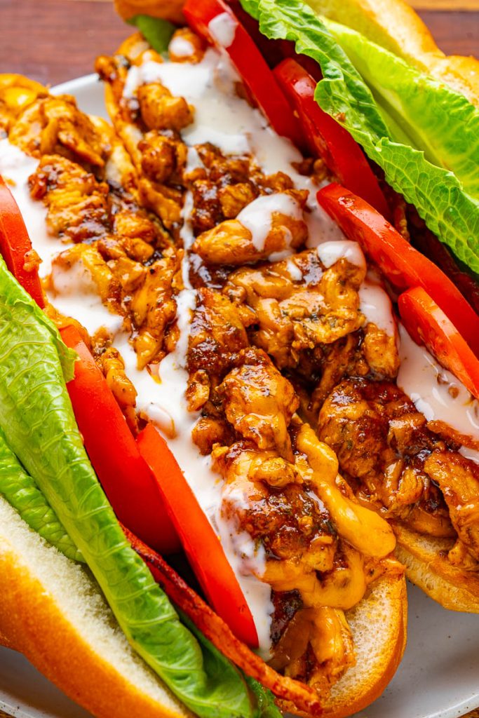 Charbroiled Chicken and Bacon Sub with Ranch Sauce