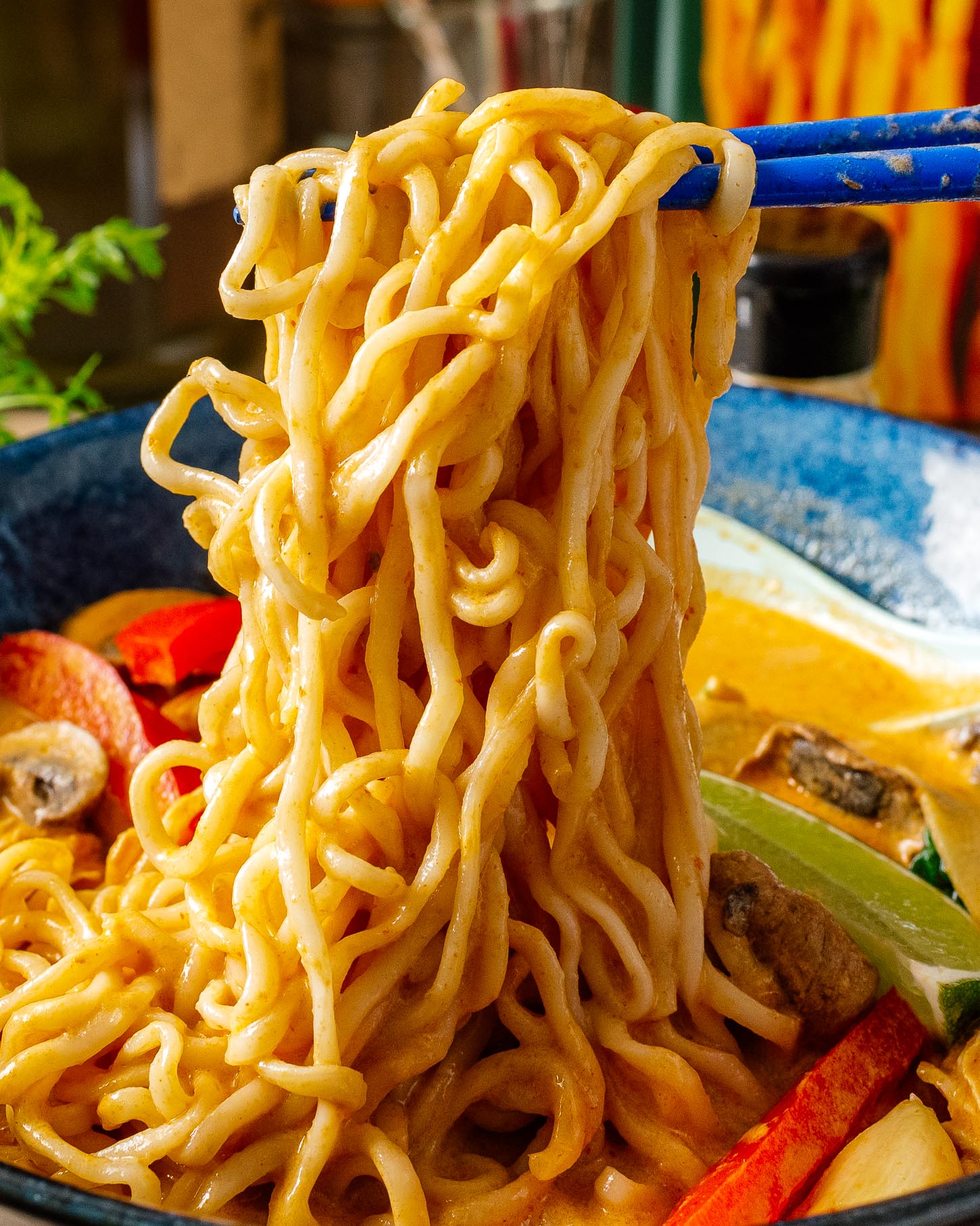 Fast Thai Red Curry Ramen Recipe in 15 Minutes