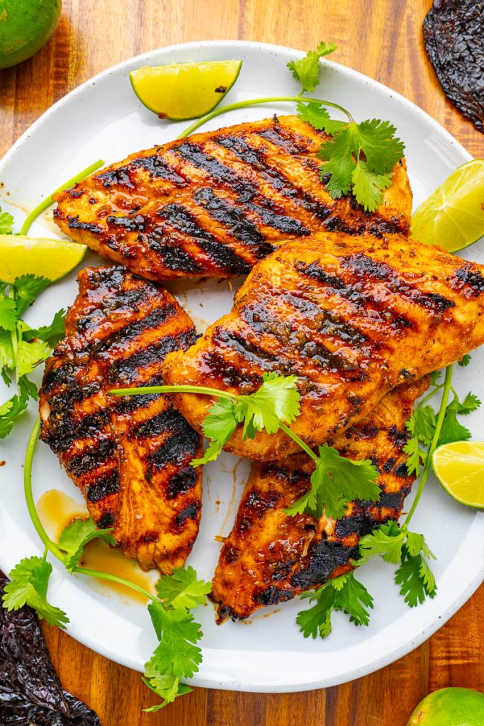 Grilled Chicken with Chili Lime Dressing