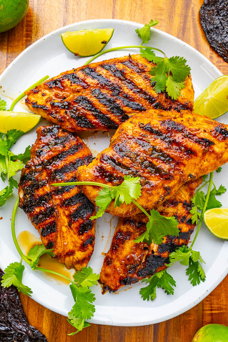 Grilled Chicken with Chili Lime Dressing