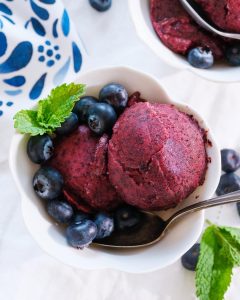 How to Create Blueberry Sorbet Using Only 3 Ingredients