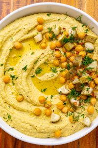 Hummus Seasoned with Dill Pickle