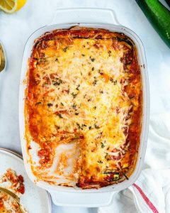 Layered Zucchini and Cheese Bake