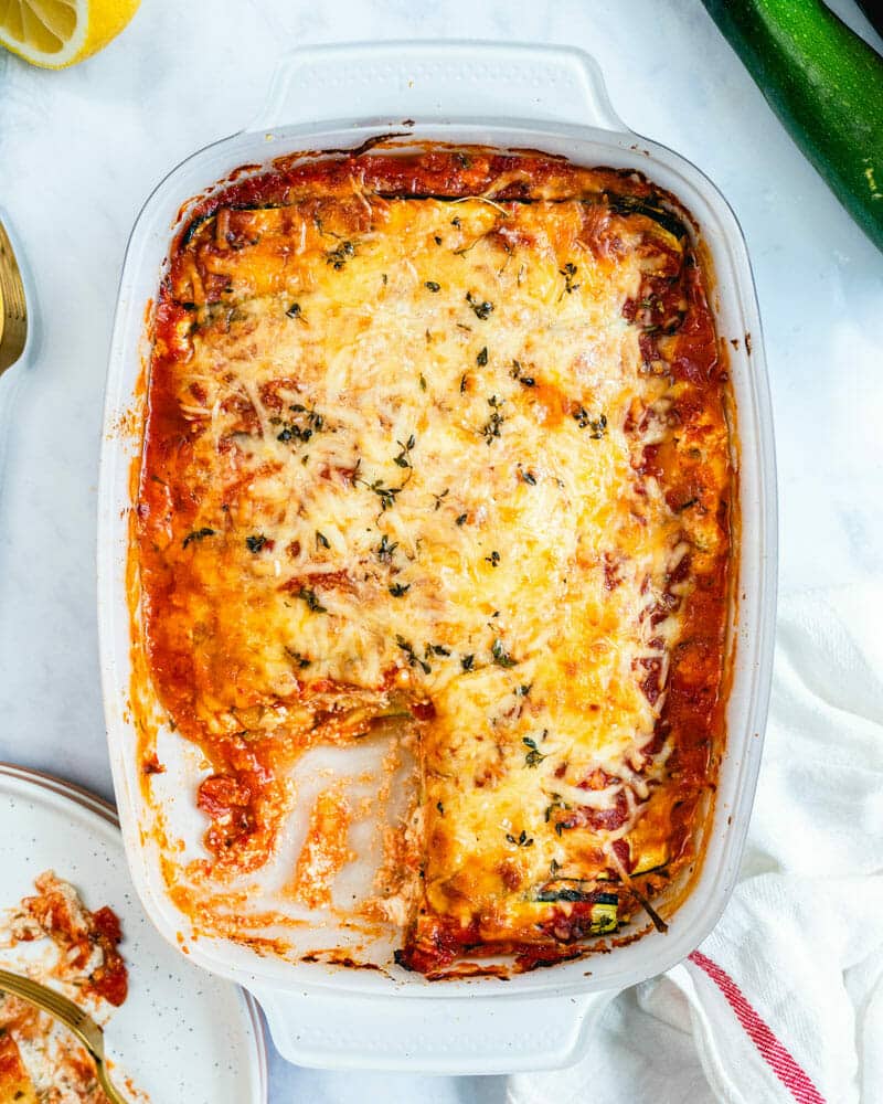 Layered Zucchini and Cheese Bake