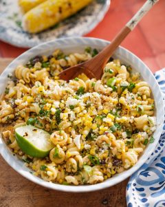 Pasta Salad Inspired by Mexican Street Corn Tastes