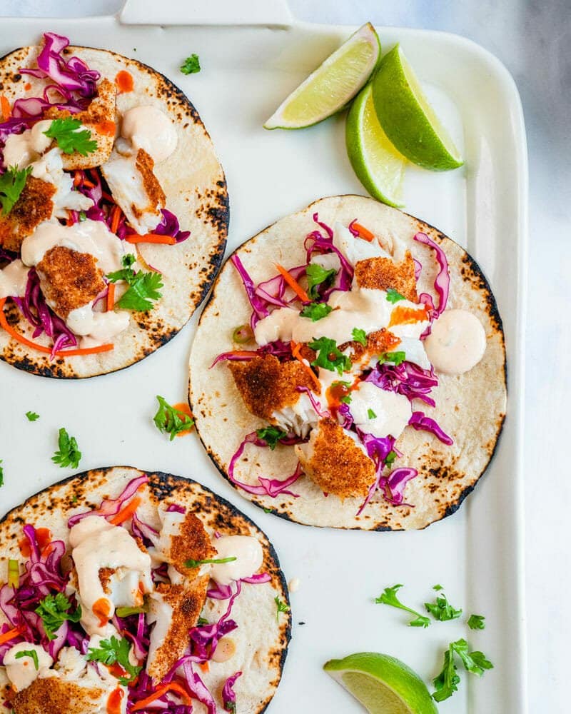 Tacos Stuffed with Grilled Fish