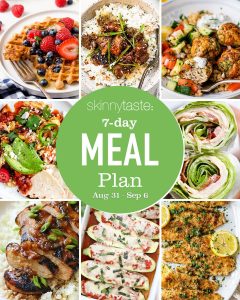 7-Day Nutritious Meal Schedule for August 31 to September 6