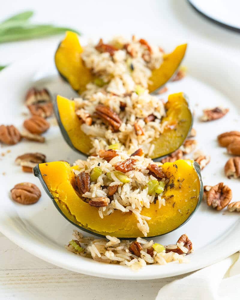 Acorn Squash Stuffed with Flavorful Components