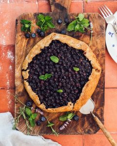 Blueberry Tart with an Olive Oil Crust
