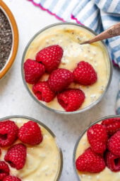 Chia Pudding with Passion Fruit Taste
