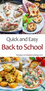 Easy and Handy Recipes for the Return-to-School Period