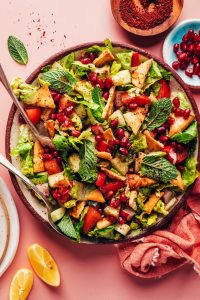 Easy Fattoush Salad Recipe (Serves 1 Bowl)