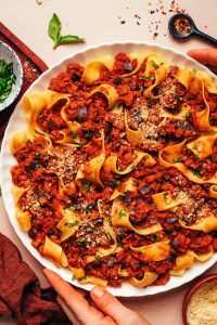 One-Pot Simple Eggplant Bolognese Recipe