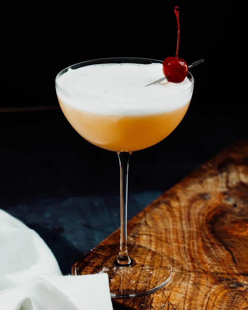 Whiskey Sour Beverage Including Egg White