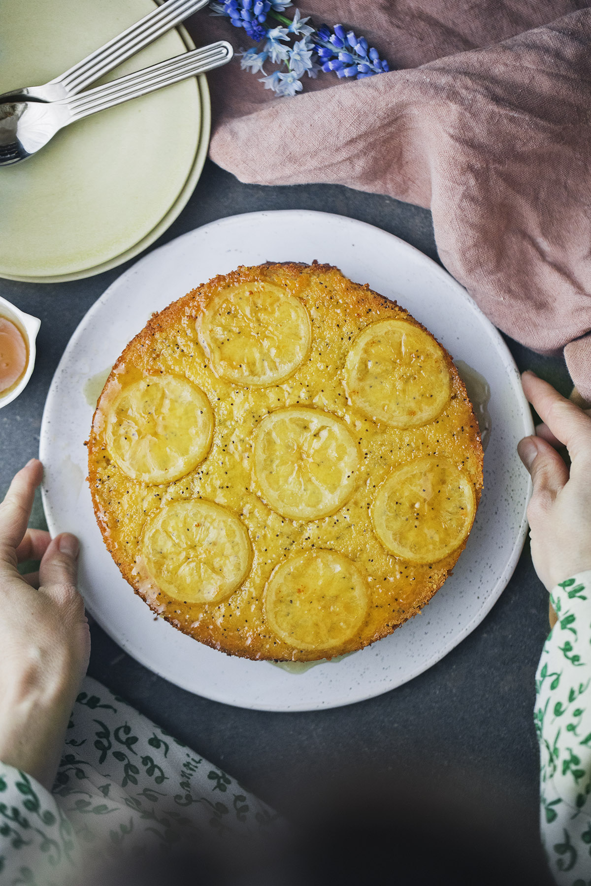 Lemon Polenta Cake featuring Ricotta Cheese
