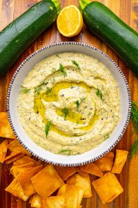 Oven-Roasted Zucchini and Tzatziki Sauce Spread