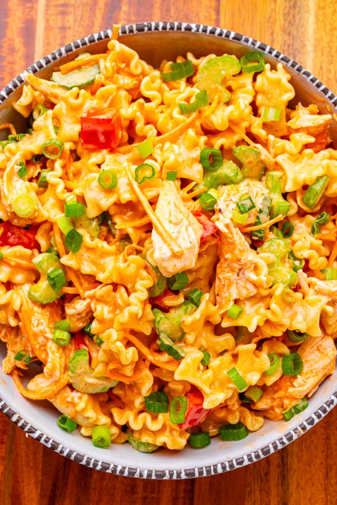 Pasta Salad featuring Buffalo Chicken