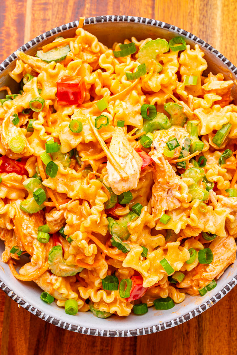 Pasta Salad featuring Buffalo Chicken