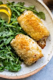 Prosciutto and Cheese Filled Chicken Rollatini