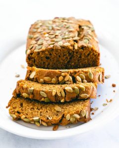 Pumpkin Bread Prepared with Plant-Based Ingredients