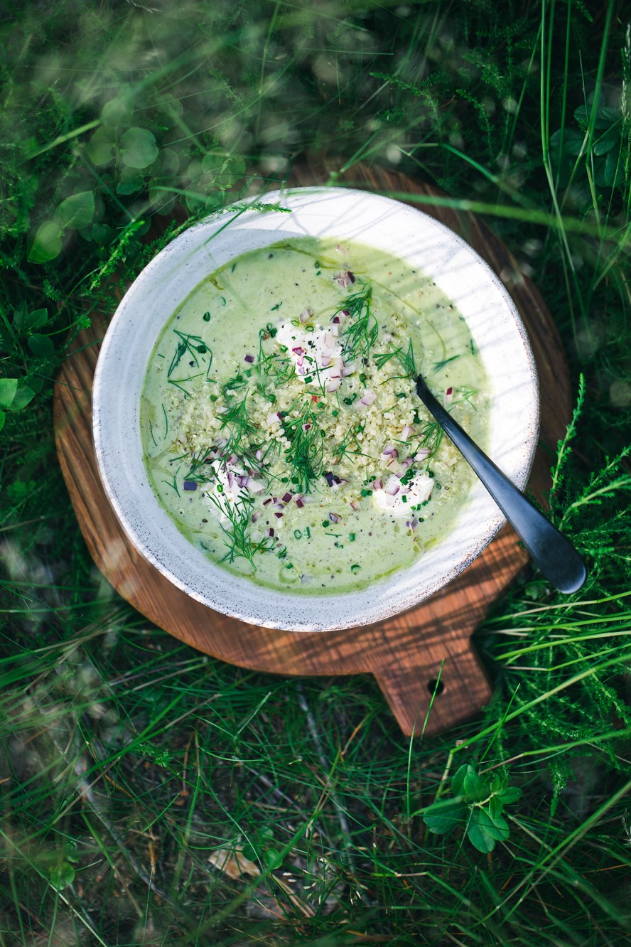Seasonal Dish: Zucchini Soup and Summer Love Note