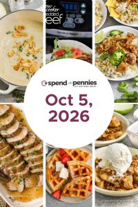 Weekly Dining Schedule for October 5, 2026