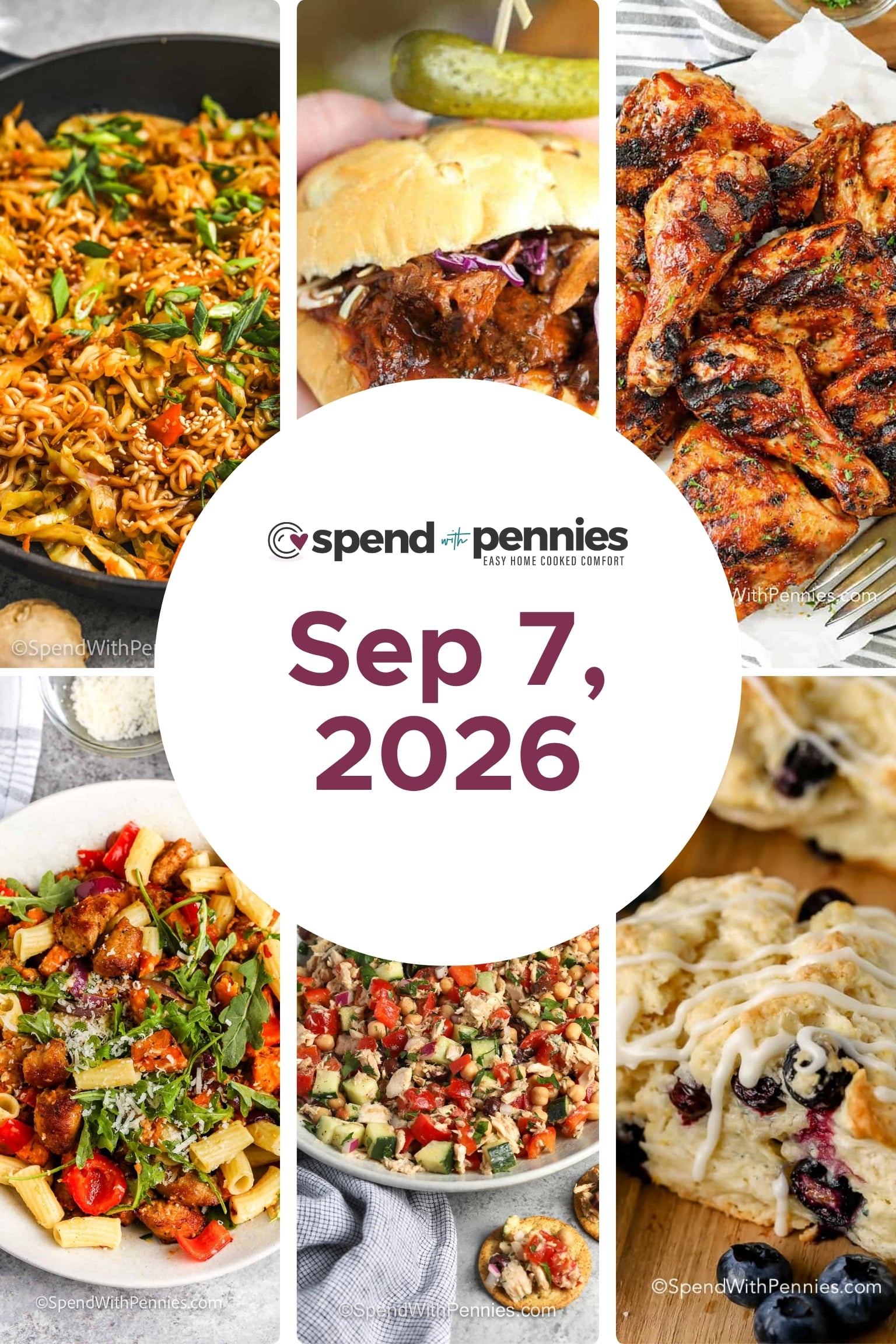 Weekly Meal Schedule for September 7, 2026