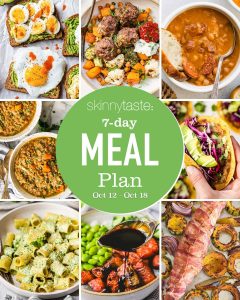 7-Day Nutritious Meal Schedule for October 12-18