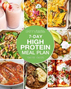 An Extensive 7-Day Menu for a High Protein Diet